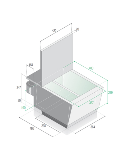 Vitrifrigo v31 fridge-freezer 31l