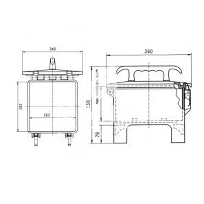 mennekes combinazione di prese ip44 evergum 70025