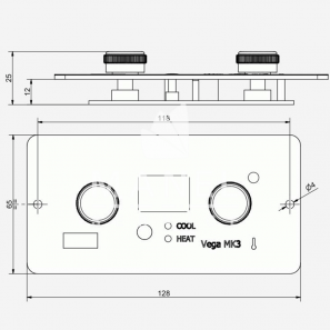 climma vega mk 3 pannello di comando