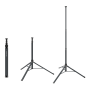 Scangrip Treppiede portalampada da cantiere 2 m