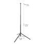 Scangrip Treppiede portalampada da cantiere 2 m