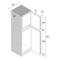 VITRIFRIGO C220DP FRIGORIFERO- FREEZER DOPPIA PORTA 220 Lt