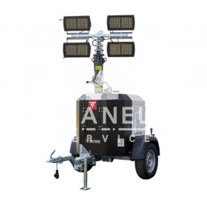 italtower mantis pro01 lighting tower 4x320 w multiled with homologated trolley and generator stagev