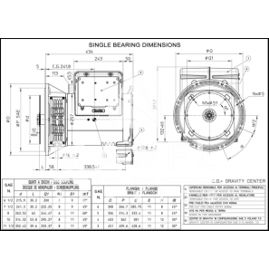 MECC ALTE ECP3-1S/4 ALTERNATORE TRIFASE AVR