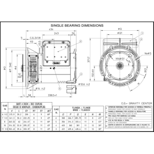 MECC HIGH ECP3-1S/4 THREE-PHASE ALTERNATOR AVR