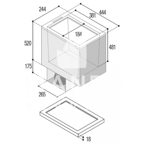 vitrifrigo tl35rf top loading refrigerator