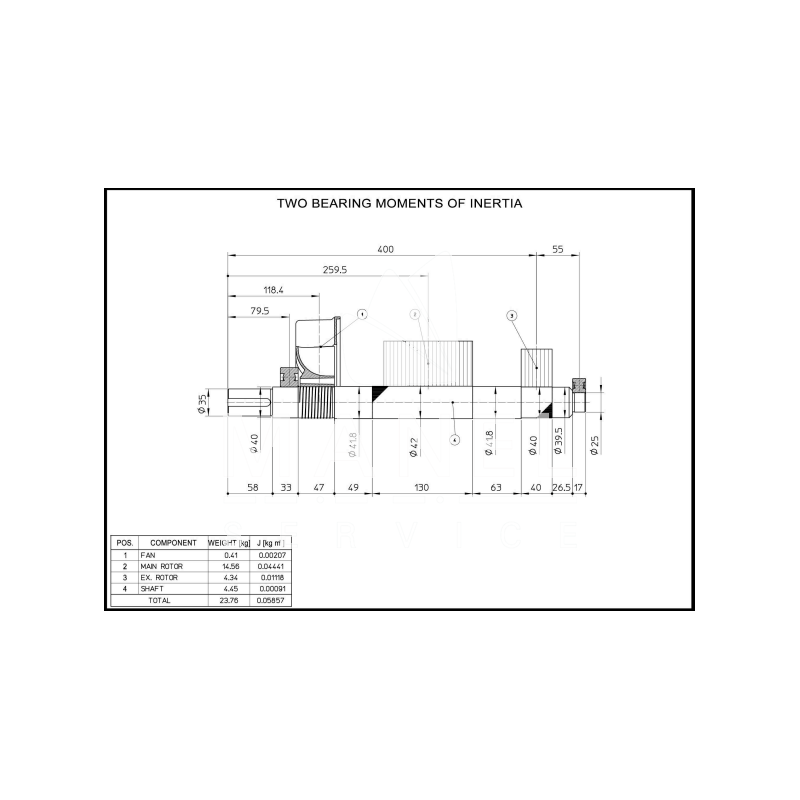 MECC HIGH ECP3-2S/4 B-14 THREE-PHASE ALTERNATOR AVR