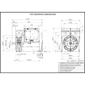 MECC ALTE ECP3-2S/4 B-14 ALTERNATORE TRIFASE AVR