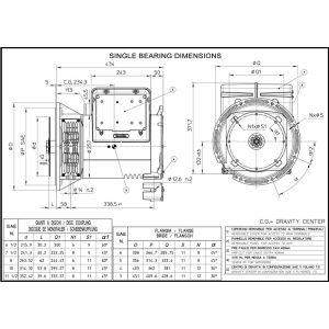 MECC HIGH ECP3-2S/4 THREE-PHASE ALTERNATOR AVR