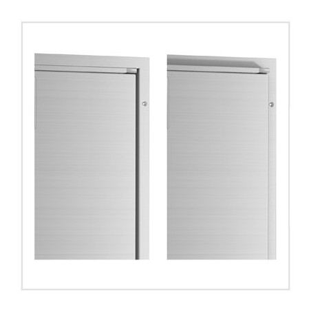 Double Door Position
Doppia posizione DOOR INSIDE-DOOR OUTSIDE con lo stesso profilo di fissaggio