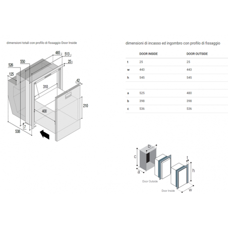 VITRIFRIGO DW51 OCX2 DRINKS frigo a Cassetto