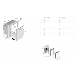 VITRIFRIGO DW62 OCX2 DRINKS dimensioni