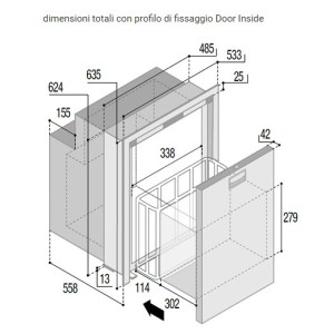 VITRIFRIGO DW90 OCX2 DRAWER FRIDGE-FREEZER I