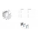 VITRIFRIGO DW90 OCX2 DRINKS stainless steel drawer fridge-freezer Dimensioni
