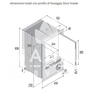 VITRIFRIGO CFR24 CL OCX2 Frigo-Freezer II