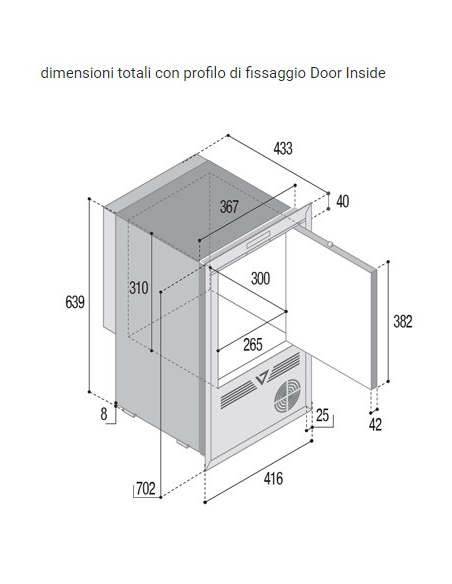 VITRIFRIGO CFR24 CL OCX2 Frigo-Freezer II
