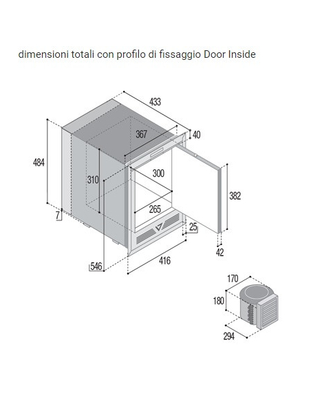 VITRIFRIGO CFR24 XL OCX2 Fridge-Freezer II