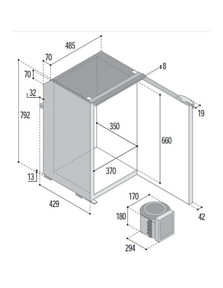 VITRIFRIGO C95L Frigo-Freezer V