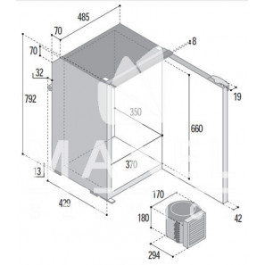 VITRIFRIGO C95LA Frigo-Freezer V