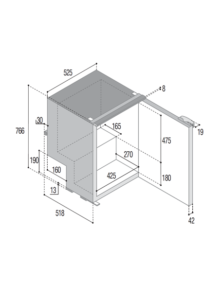 VITRIFRIGO C115iA Frigo-Freezer V