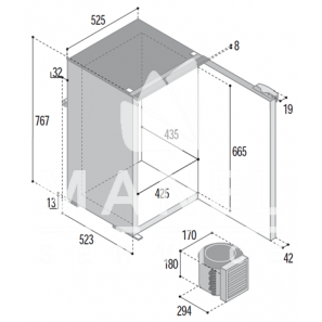 VITRIFRIGO C130L Fridge-Freezer V