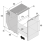 VITRIFRIGO C51DW Casseto Fridge-Freezer