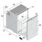VITRIFRIGO C90DW Frigo-Freezer a Casseto