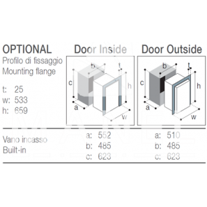 VITRIFRIGO C90DW Frigo-Freezer a Casseto V