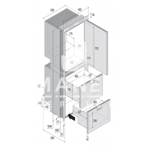 VITRIFRIGO DW360 OCX2 BTX IM III