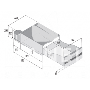 VITRIFRIGO D20A Frigo Freezer a Cassetto VI