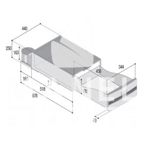 VITRIFRIGO D30A Frigo-Freezer a Cassetto IV