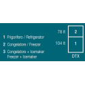 VITRIFRIGO DW210 OCX2 DTX Congelatore/Frigorifero