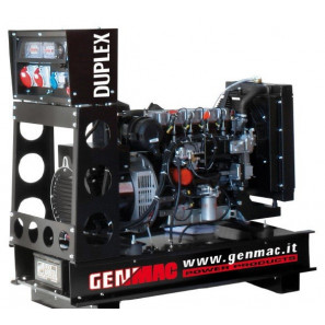 GENMAC DUPLEX G15YO Gruppo Elettrogeno 15 KVA 13 KW Aperto Automatico