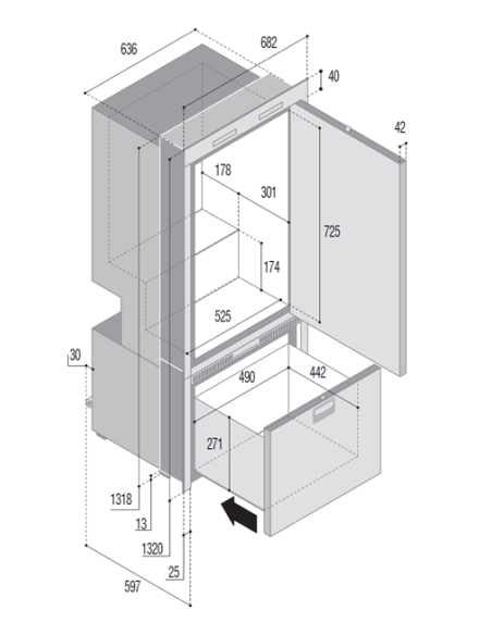VITRIFRIGO DW250 OCX2 RFX Frigo-Frigo