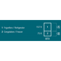 VITRIFRIGO DW250 OCX2 BTX Frigorifero-Congelatore