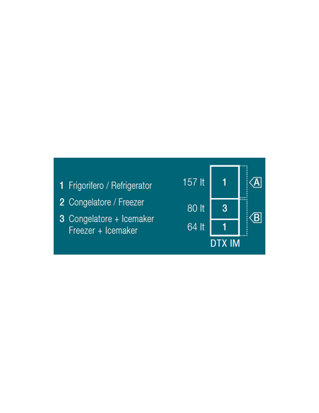 VITRIFRIGO DW360 OCX2 DTX IM Icemaker Fridge-Freezer