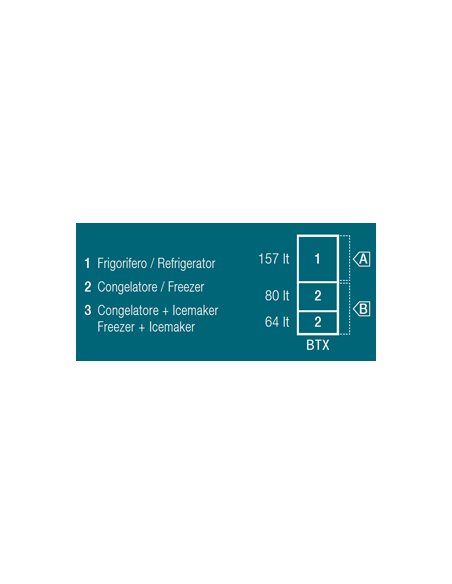 VITRIFRIGO DW360 OCX2 BTX Frigo-Congelatore