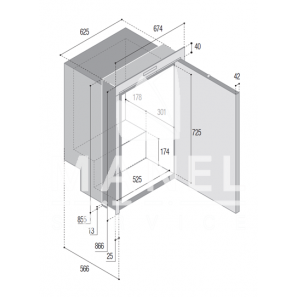 VITRIFRIGO C180 OCX2 Frigo a Compartimiento Singolo