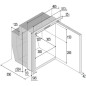 VITRIFRIGO C62iX OCX2 FRIGO-FREEZER IN ACCIAIO INOX