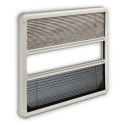 Oscurante plissettato DOMETIC S7P-PB 750x465 mm