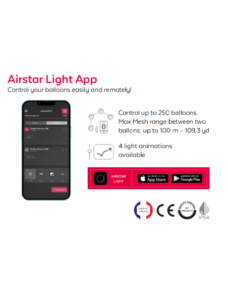 AIRSTAR SIROCCO 700 REDTECH 66000 lm