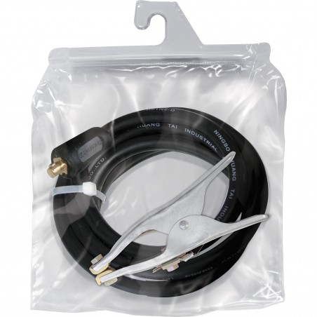 GYS CAVO MASSA 250A - 25mm² - 4m-CONNETT. 35/50mm² -Pinza con treccia