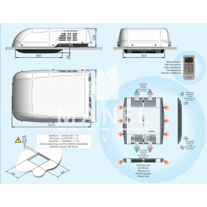AUTOCLIMA RTEH27 Condizionatore Veicolare 2100W con Pompa di Calore