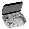 Dometic HSG2445 Piano Cottura a due fuochi-lavello