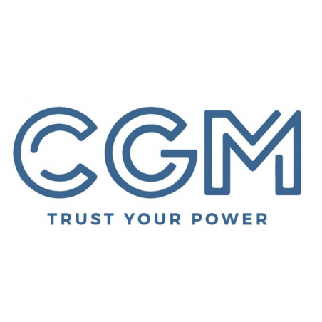 CGM Carrello a traino lento con due ruote e timone