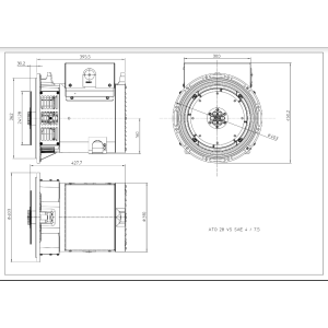 Zanardi Alternatore TRIFASE CON REGOLAZIONE A SPAZZOLE E MESCOLA, 4 POLI, 1500- GIRI/MIN.