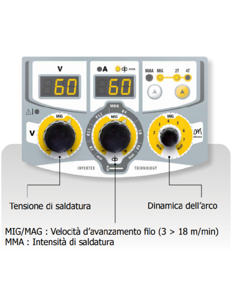 GYS MULTIWELD 320T SALDATRICE MIG - MAG - MMA Inverter