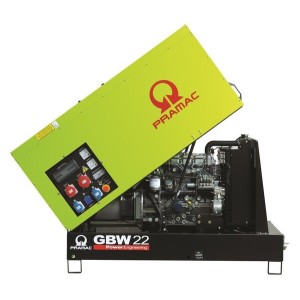 PRAMAC GBW22P Gruppo Elettrogeno MCP Trifase 17.6KW Cofanato con quadro comando manuale