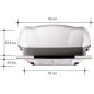 DUALCLIMA TELAIR 8400H CONDIZIONATORE CON POMPA DI CALORE 8400BTU