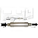 TELAIR MAG Additional muffler 450mm x 70mm Ø